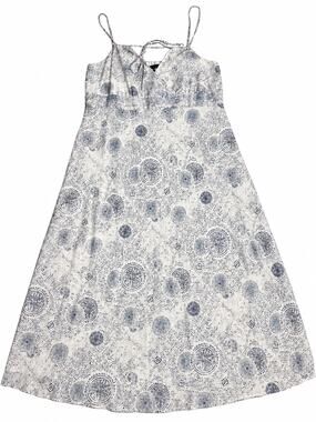 City Unltd Women’s 10 100% Silk Paisley Print Maxi Dress Boho Y2K